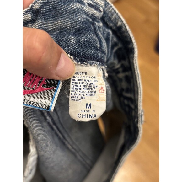 Vintage Nike Andre Agassi Tennis Skirt Womens M Blue Acid Wash Challenge Court - Picture 2 of 11